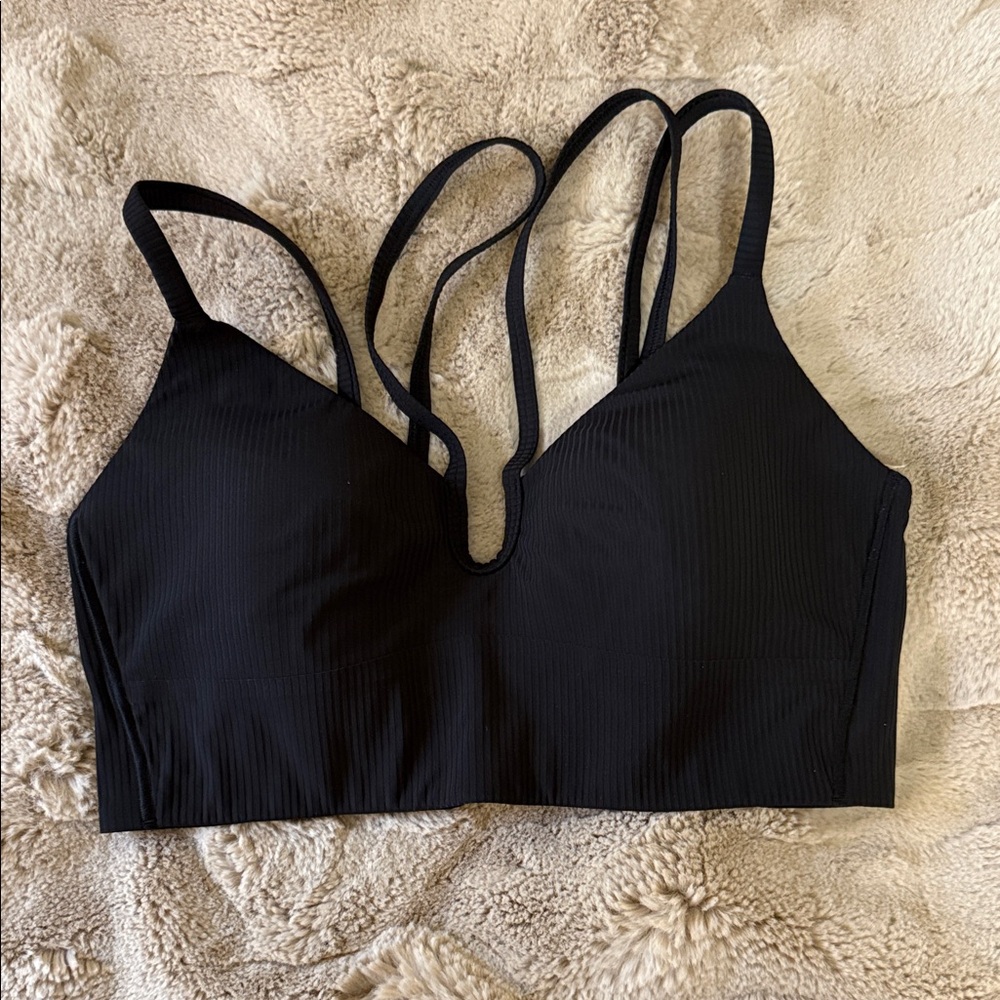 Lululemon Like a Cloud Strappy Longline Ribbed Bra, Size 10, B/C Cup